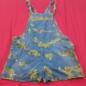 Tie-Dye Blue and Green One Piece